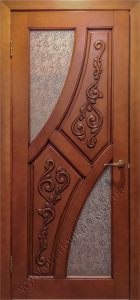 Уникальная резьба, выполненная на двери, подчеркивает индивидуальность хозяина и признана отлично вписаться в любой интерьер. 