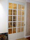 Раздвижные двери деревянные покраска RAL