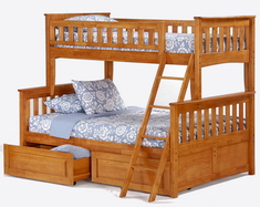 Деревянная двухъярусная кровать "Семейная"