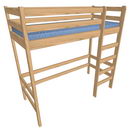 Кровать-чердак из дерева