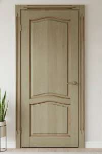 Двери из массива Ясеня - полупрозрачное покрытие по RAL+патина