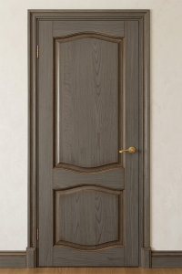 Двери из ясеня в классическом стиле - покраска по RAL+патина