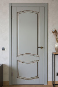 Міжкімнатні двері з масиву. RAL+патина