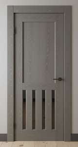 Двери деревянные из массива Ясеня - покраска по RAL + патина