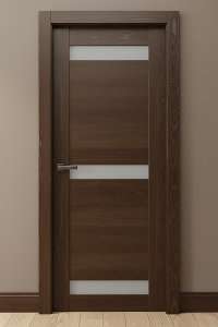 Двери деревянные из массива, покраска по RAL + патина