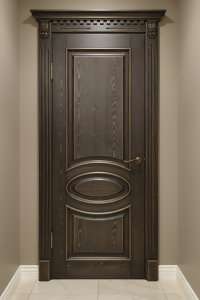 Деревянные двери из ясеня - покраска по RAL + патина