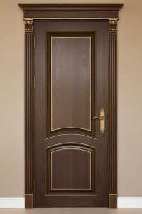 Двери деревянные из массива Ясеня RAL+патина