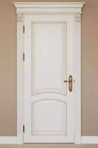 Двери деревянные из массива Ясеня RAL9001