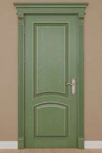 Деревянные межкомнатные двери из массива RAL+патина