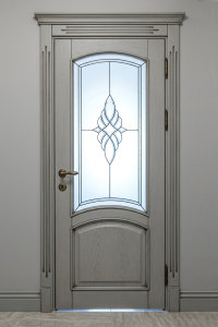 Деревянные межкомнатные двери из массива RAL+патина