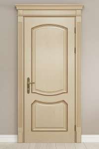 Двери из массива покраска по RAL + бронзовая патина