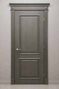 Двери из массива покраска по RAL + серебрянная патина