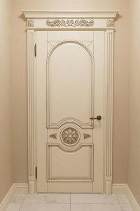 Двери деревянные - покраска по RAL + патина