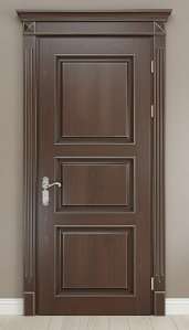 Двери деревянные - Ясень тонированный + патина