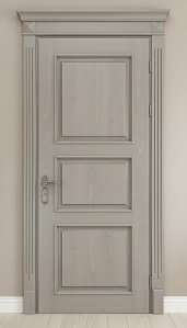 Деревянные межкомнатные двери из массива Ясеня  RAL с текстурой