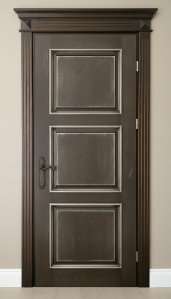 Межкомнатные двери из массива ясеня покраска по RAL + патина