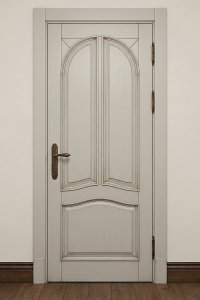 Міжкімнатні двері з масиву Ясеня. Фарбування по RAL+патина