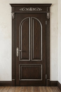 Двери из массива Ясеня с серебрянной патиной