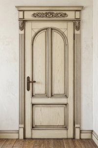 Двери из массива покраска по RAL + патина