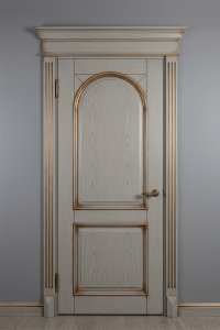 Двери из массива ясеня - покраска по RAL + патина