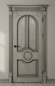 Межкомнатные двери из массива, покраска по RAL + патина