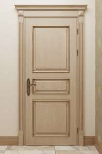 Двери деревянные из Ясеня - покраска RAL+патина