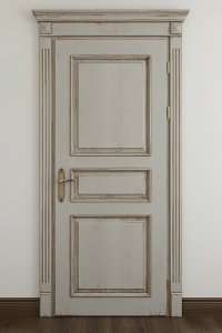 Двери деревянные из Ясеня - покраска RAL+патина