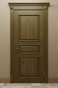 Двери деревянные из Ясеня - покраска RAL+патина