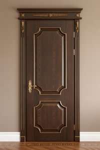 Деревянные двери из Ясеня с патиной