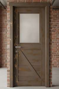 Деревянные межкомнатные двери в стиле ЛОФТ (RAL+ патина)