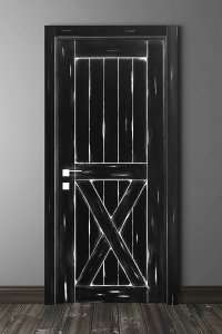 Деревянные межкомнатные двери из массива  покраска по RAL + патина