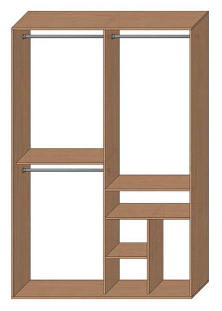 Шкаф купе стандартный