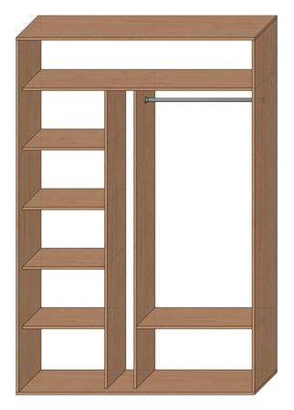 Шкаф купе стандартный