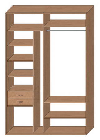 Шкаф купе стандартный