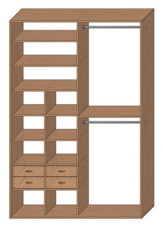 Шкаф купе стандартный