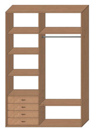 Шкаф купе стандартный