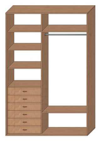 Шкаф купе стандартный