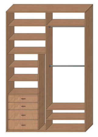 Шкаф купе стандартный