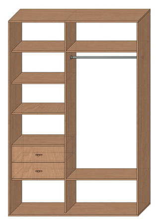 Шкаф купе стандартный