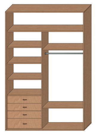 Шкаф купе стандартный