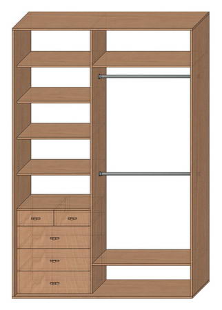 Шкаф купе стандартный