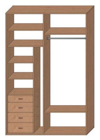 Шкаф купе стандартный