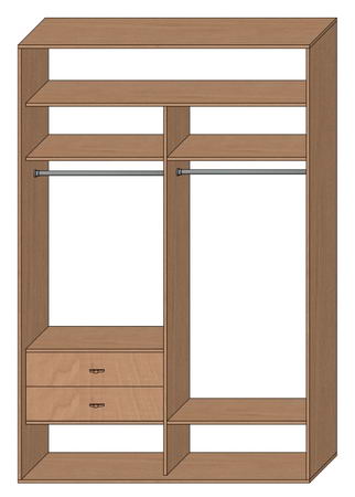 Шкаф купе стандартный