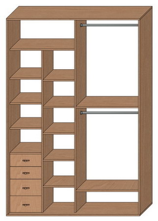Шкаф купе стандартный