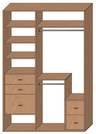 Шкаф купе стандартный