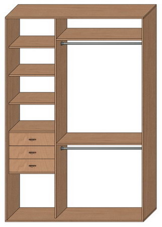 Шкаф купе стандартный