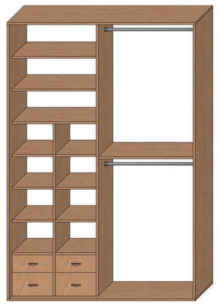 Шкаф купе стандартный
