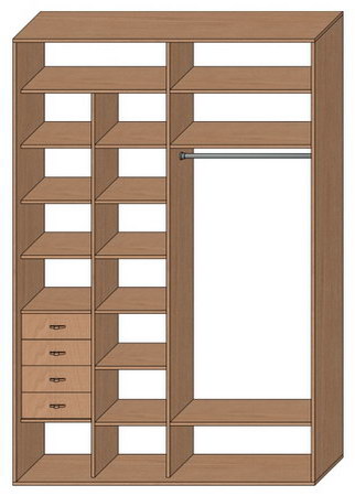 Шкаф купе стандартный