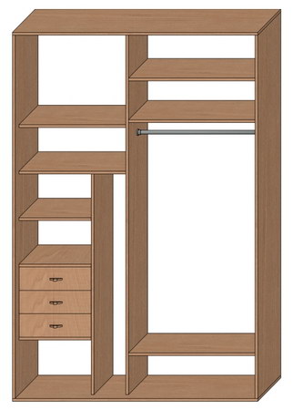 Шкаф купе стандартный
