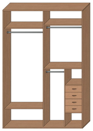 Шкаф купе стандартный